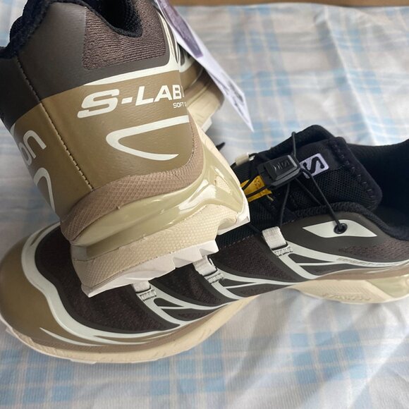 Salomon Sneakers In Dark Brown With A Light Brown Sole. - Picture 9 of 10